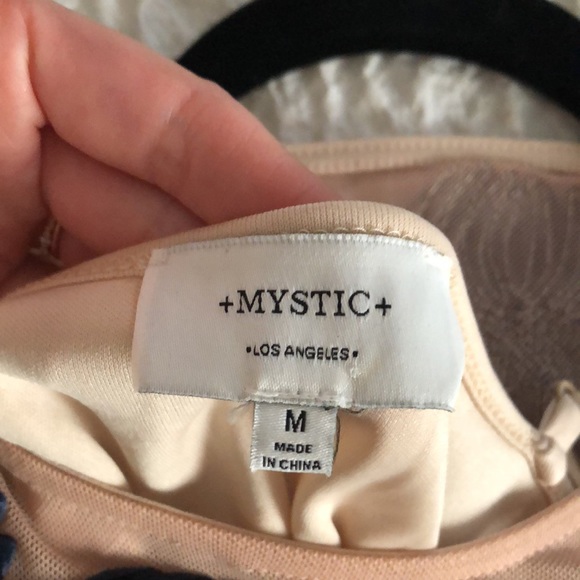 Navy and tan dress - Picture 4 of 4